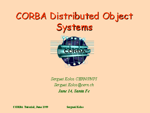 CORBA Distributed Object Systems